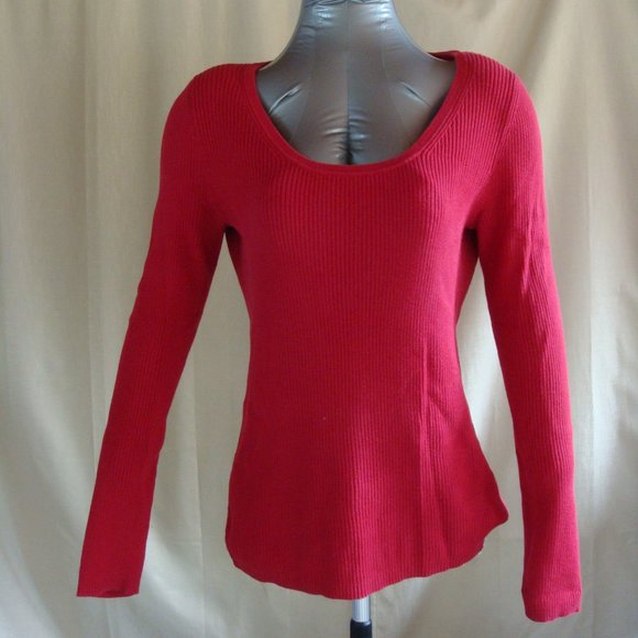 Moda Cotton Rib knit round neck Sweater - Picture 1 of 2